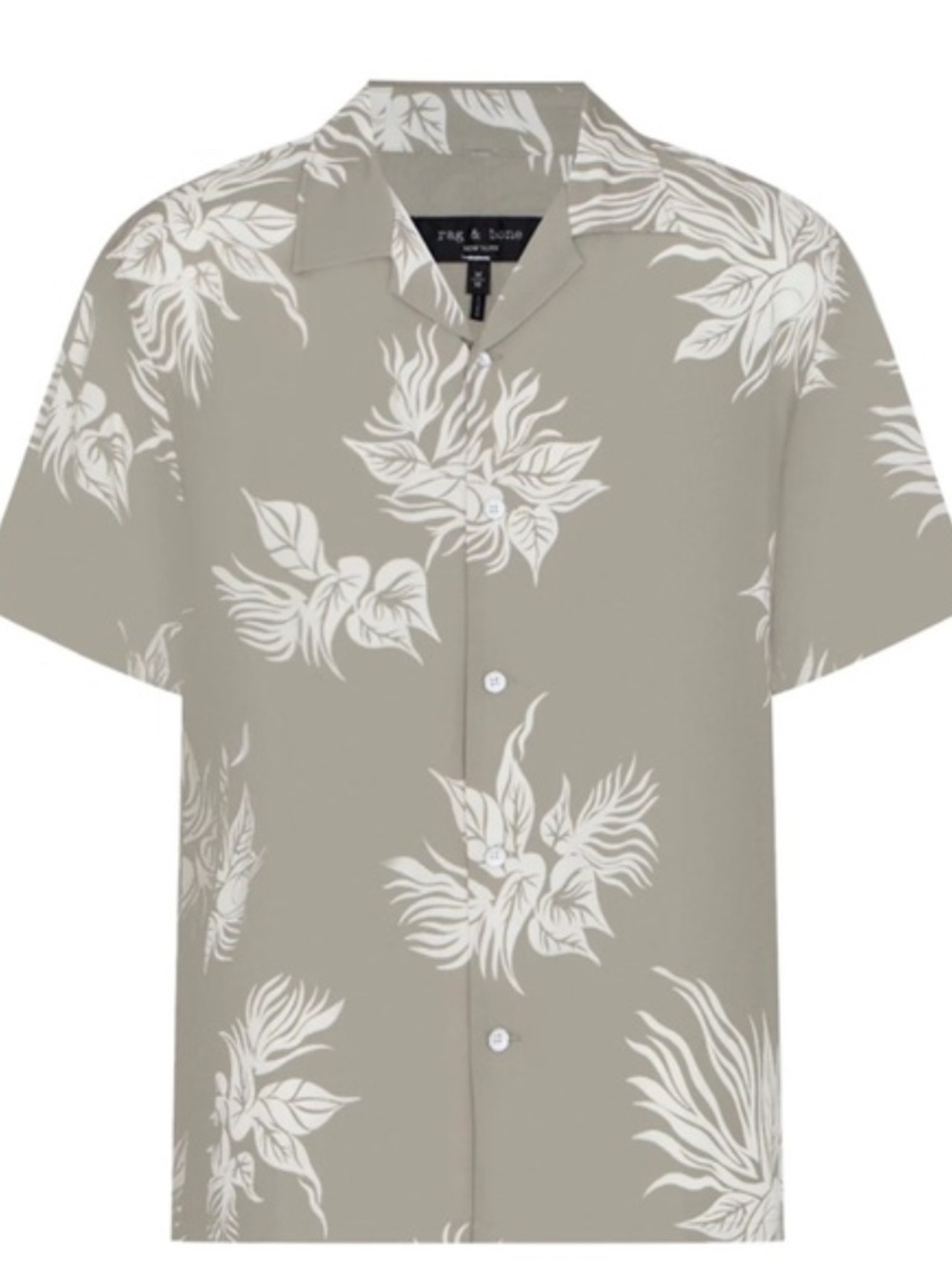 Rag & Bone Avery Floral Lyocell Camp Shirt In Vetiver Print - size XL - NWT - Picture 2 of 5